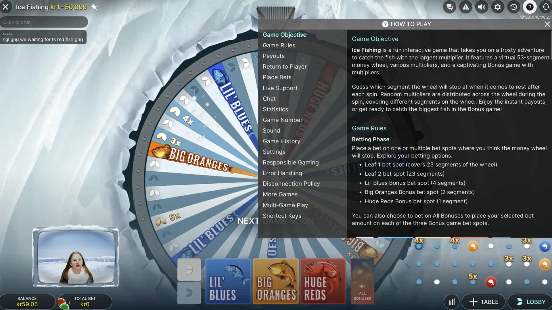 Ice Fishing strategy